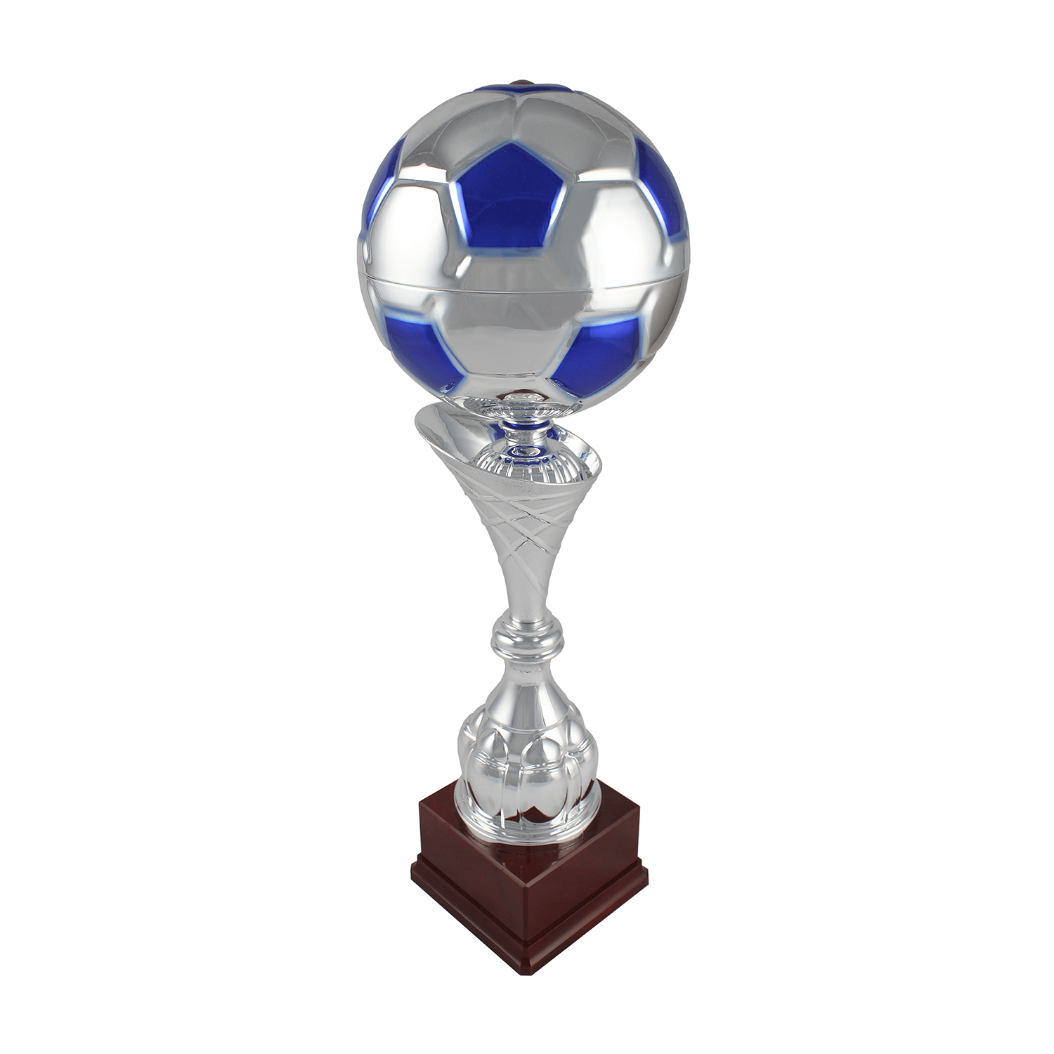 Trofeo Pallone Alto Argento e Blu