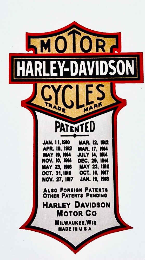 ADESIVI VINTAGE HARLEY DEVIDSON 3PZ