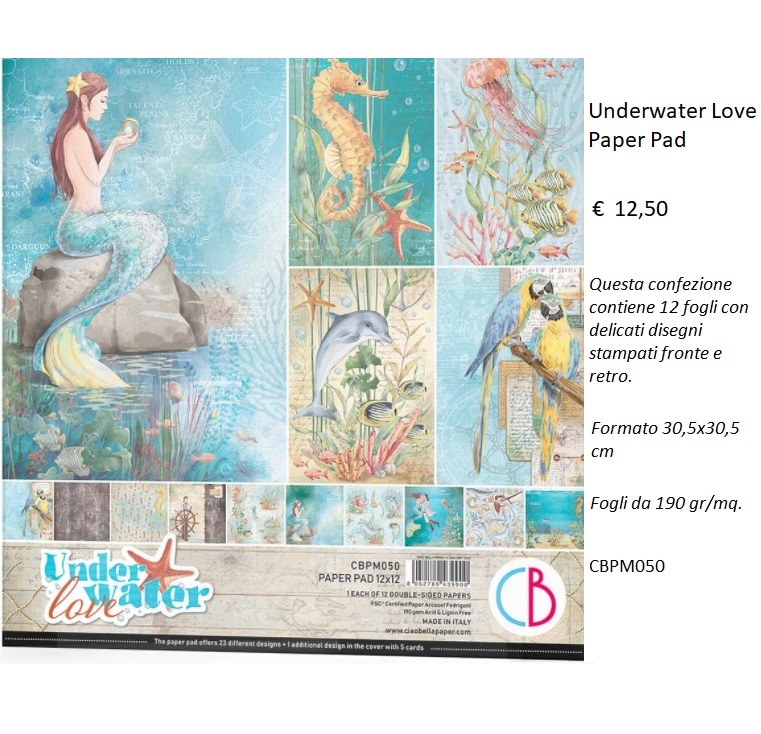 Carte per scrapbooking - CBPM050 Underwater Love Paper Pad