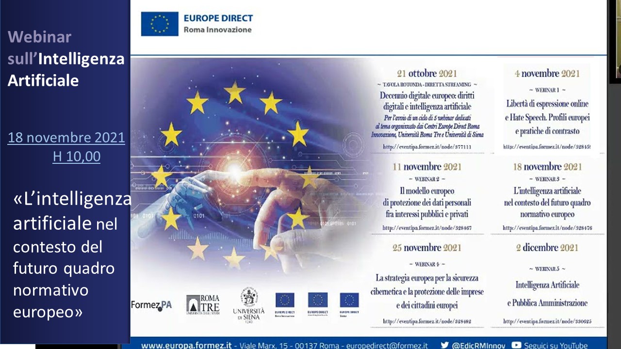 L’intelligenza artificiale nel contesto del futuro quadro normativo europeo