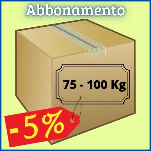 Abbonamento spedizioni italia 75 - 100 Kg (5-20 sped.)
