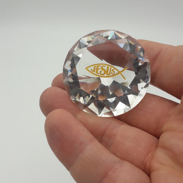 Cristallo a Forma di Diamante trasparente - Ichthys - CTI001