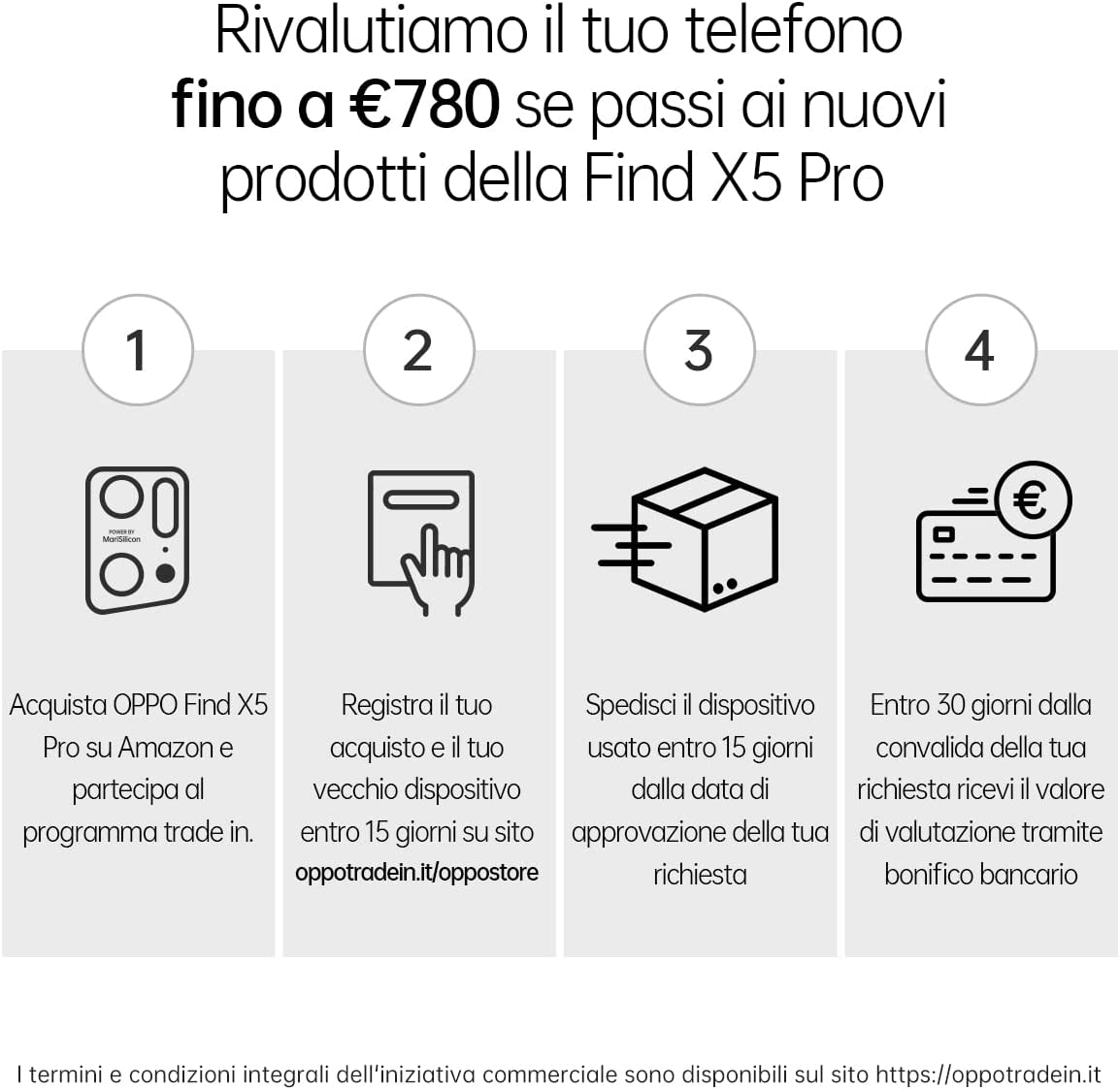 OPPO Find X5 Pro Smartphone, AI Tripla Fotocamera 50+50+13MP